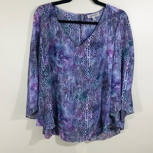 3/$10 JENNIFER LOPEZ Split Back Double Layer Top